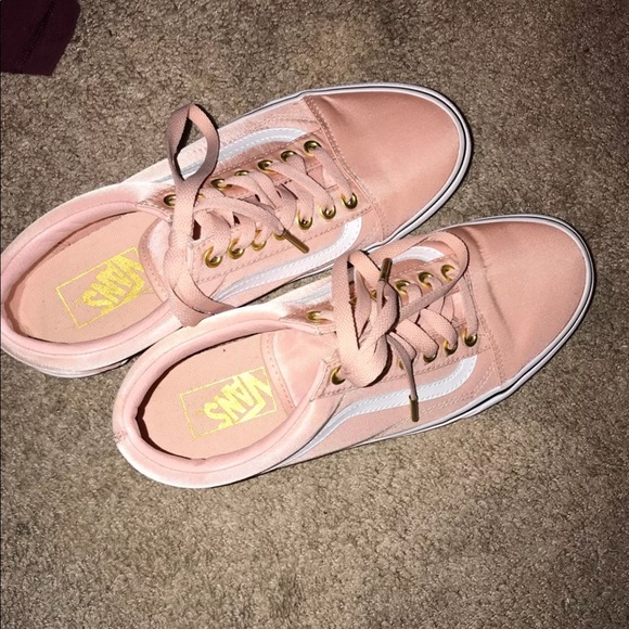 pink silk vans